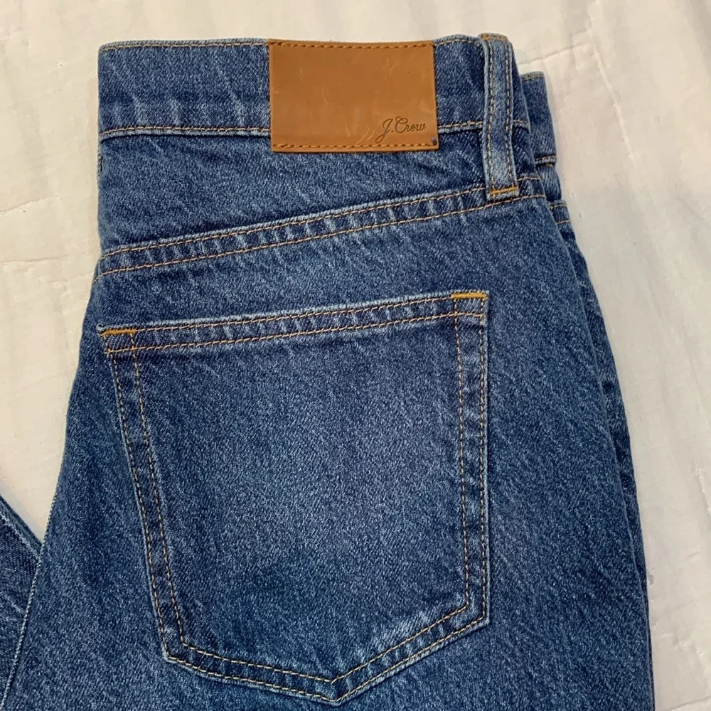 J. Crew Size 26 Full-Length Demi-Boot Jeans | NWT Raw‎ Hem Medium Wash Denim